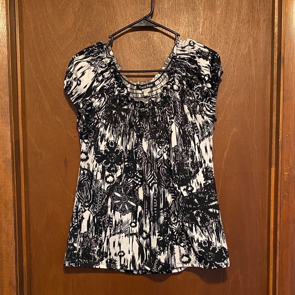 Black and White Women's Top